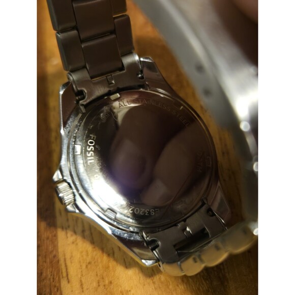 Fossil Riley ES3202 Womens Stainless Steel Analog Silver Dial Quartz Watch. MINT - Picture 6 of 9